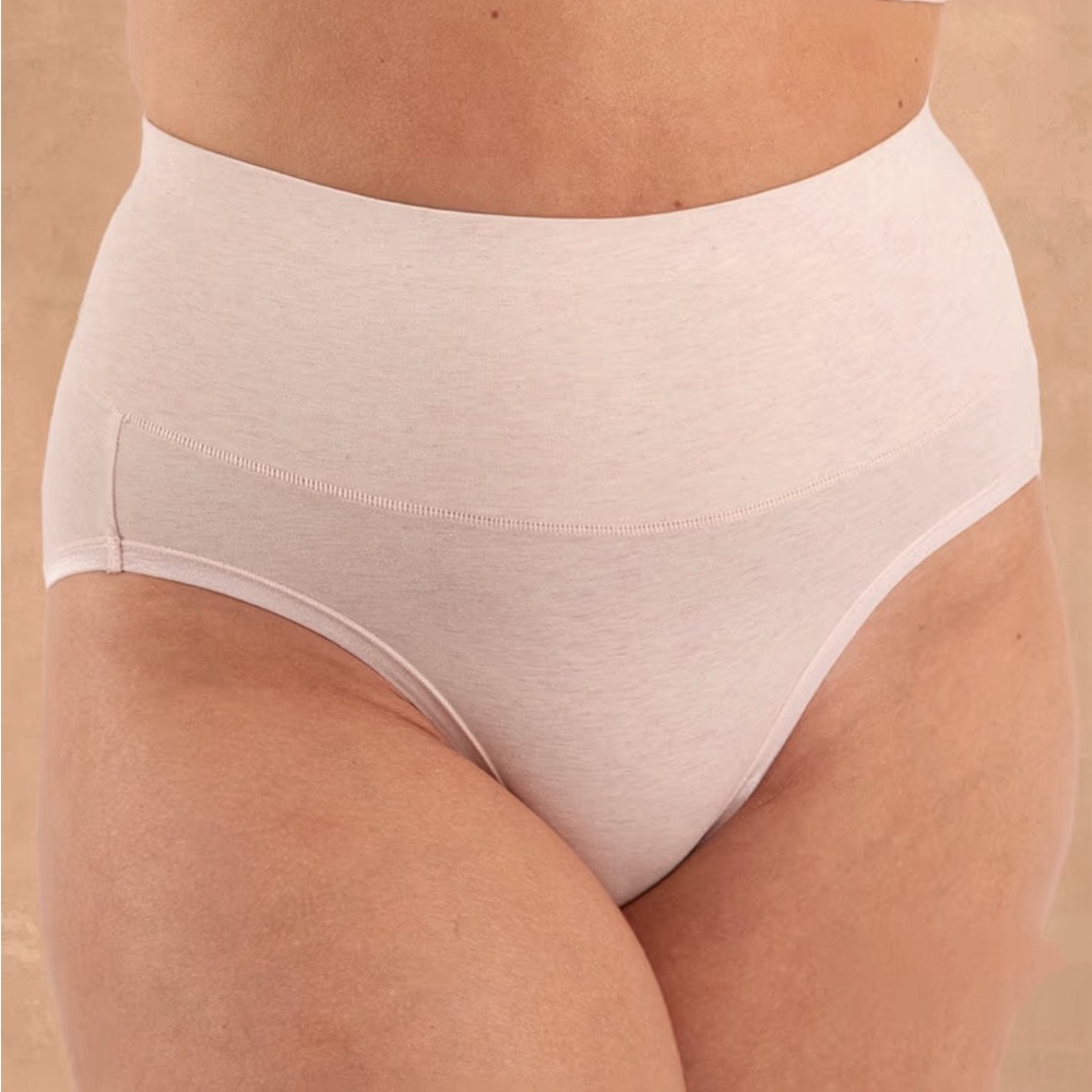Truekind Cool Comfort Cotton Smoothing Panty Heather Rose‎ Tan size XL 56002